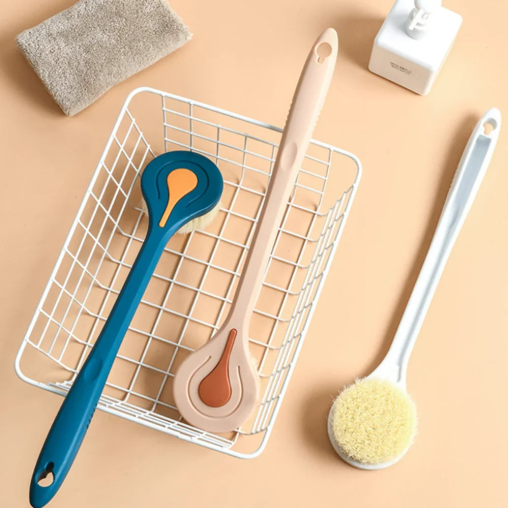Long Handle Soft Bristle Bath Brush