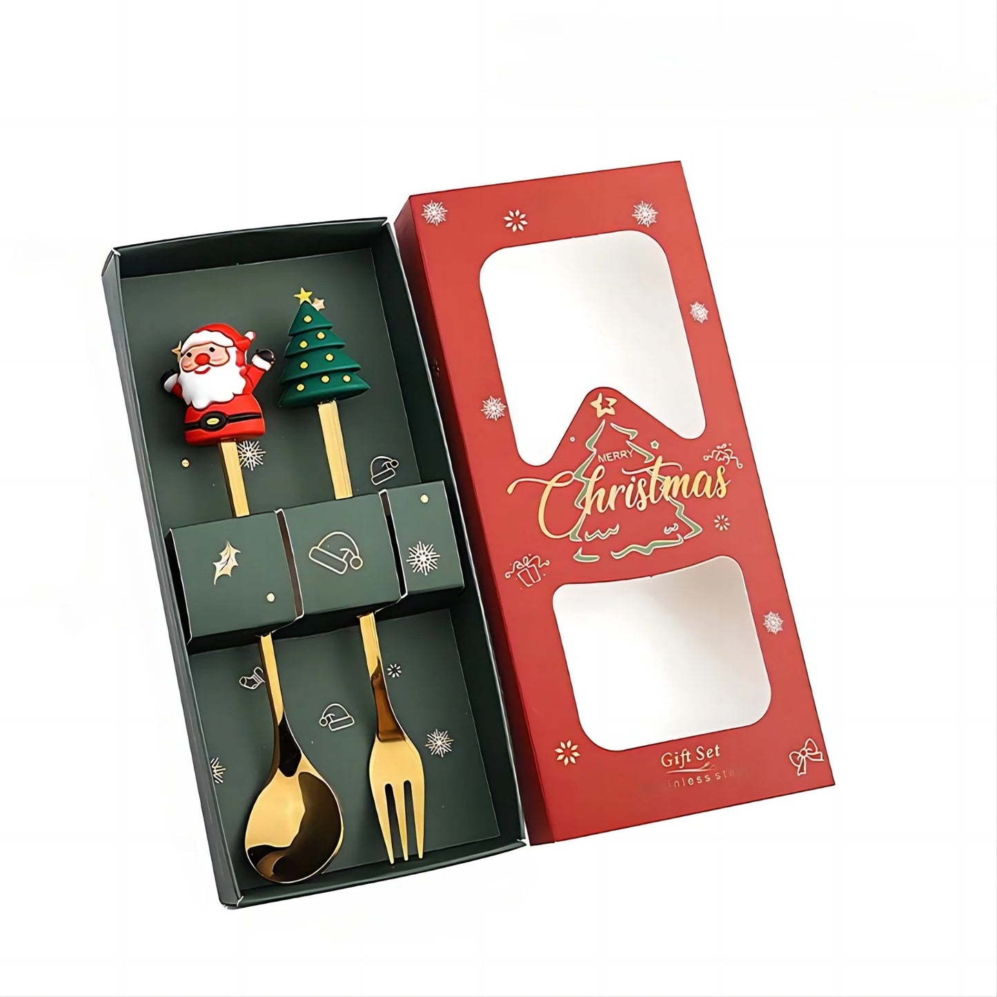 Christmas Fork and Spoon Set