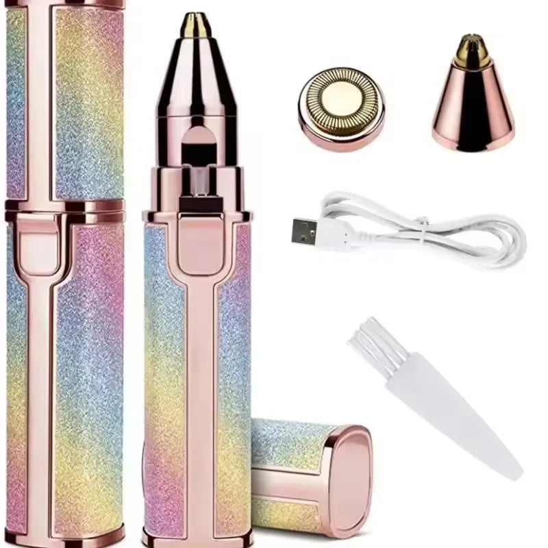 2-in-1 Rechargeable Facial Hair Remover