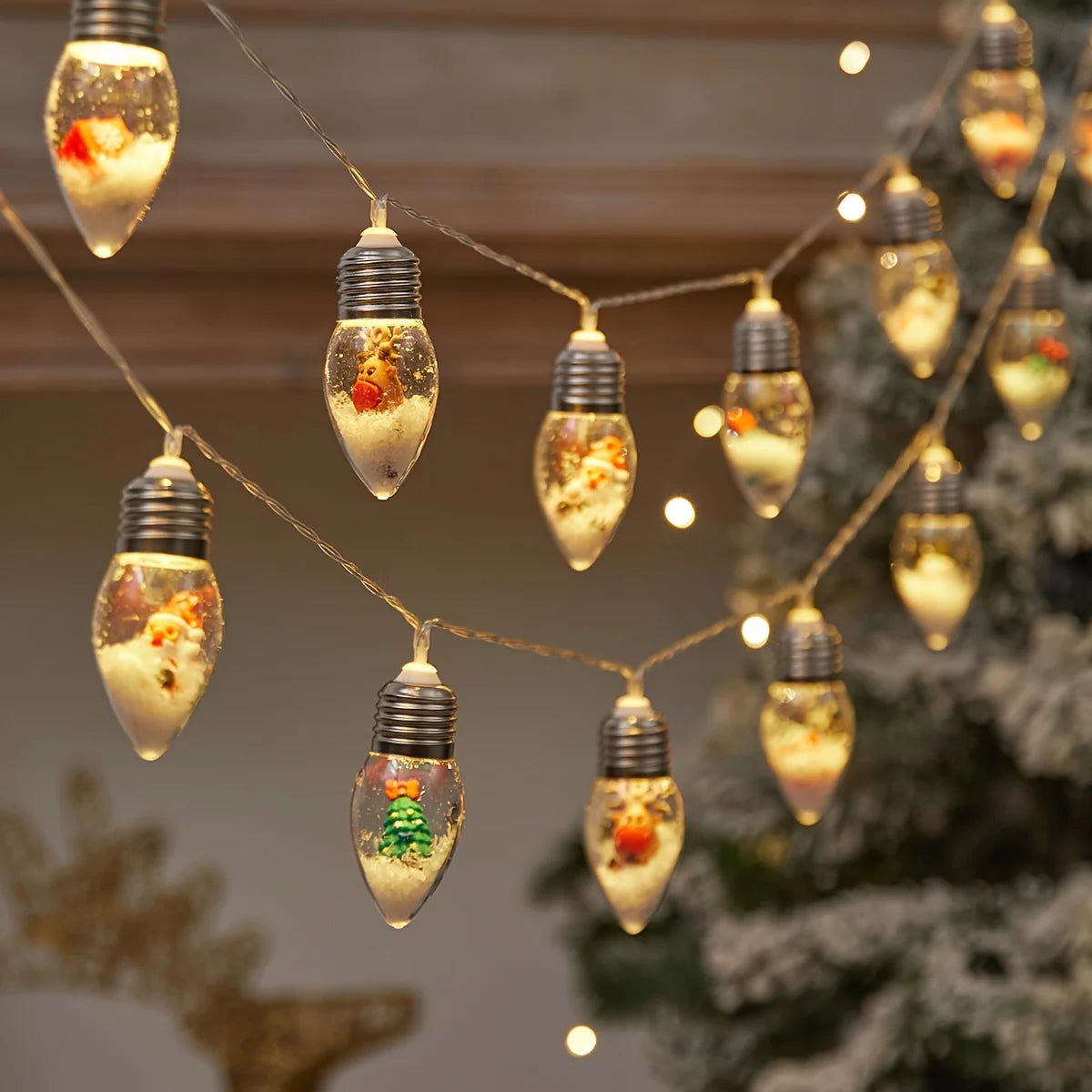 LED Snowball String Lights