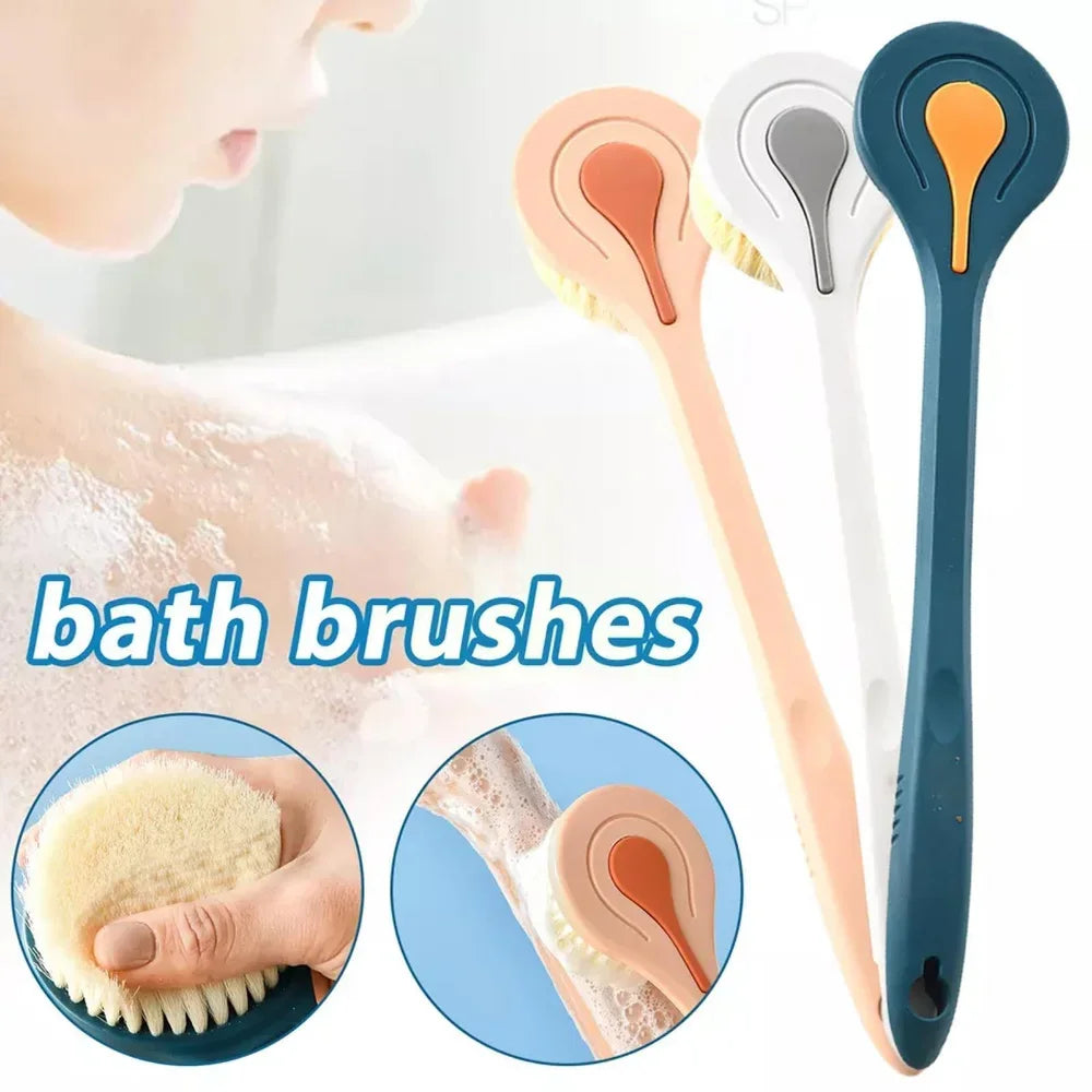 Long Handle Soft Bristle Bath Brush