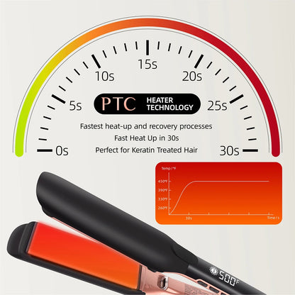Professional Wide Plate Hair Straightener