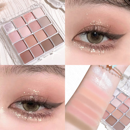 Sixteen-Color Sunset Eyeshadow Palette