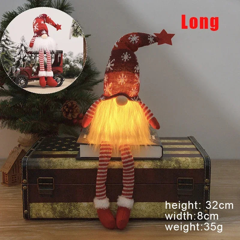 LED Christmas Gnome Doll