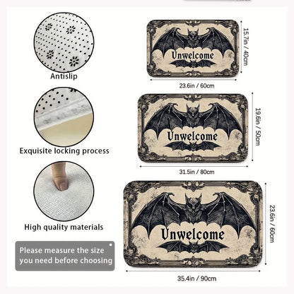 Gothic Bat Welcome Mat