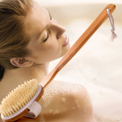 Natural Wooden Handle Bath Brush