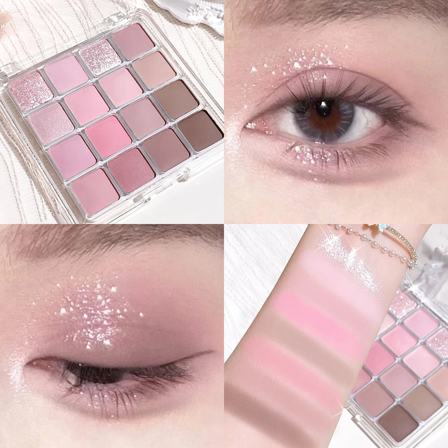 Sixteen-Color Sunset Eyeshadow Palette