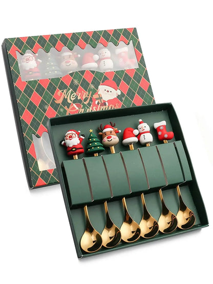 Christmas Fork and Spoon Set