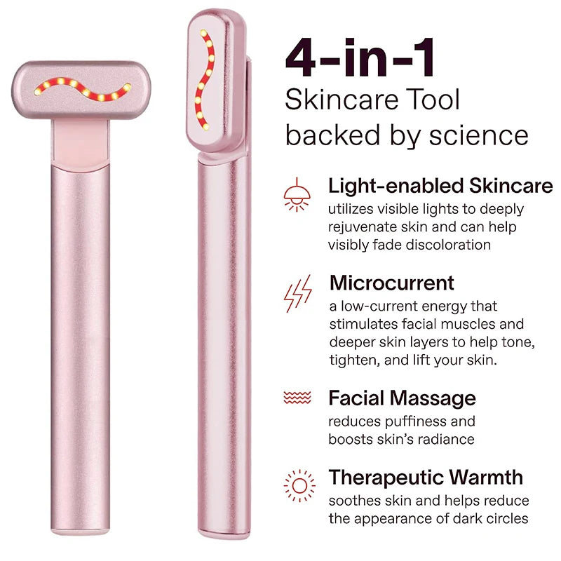 EMS Microcurrent Red Light Face Lifting Wand