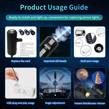 LED Moon Projector Lamp