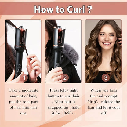 Professional Ceramic Auto-Rotating Curling Iron