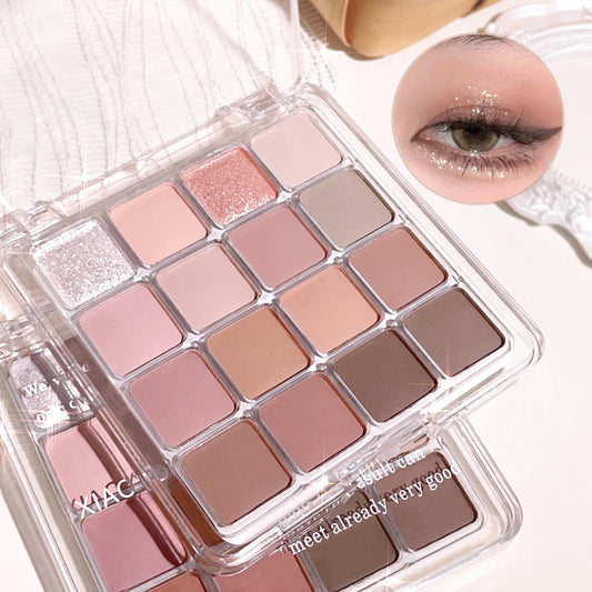 Sixteen-Color Sunset Eyeshadow Palette