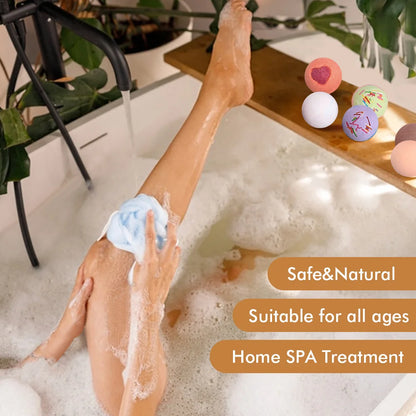 12-Piece Natural Bath Bomb Gift Set