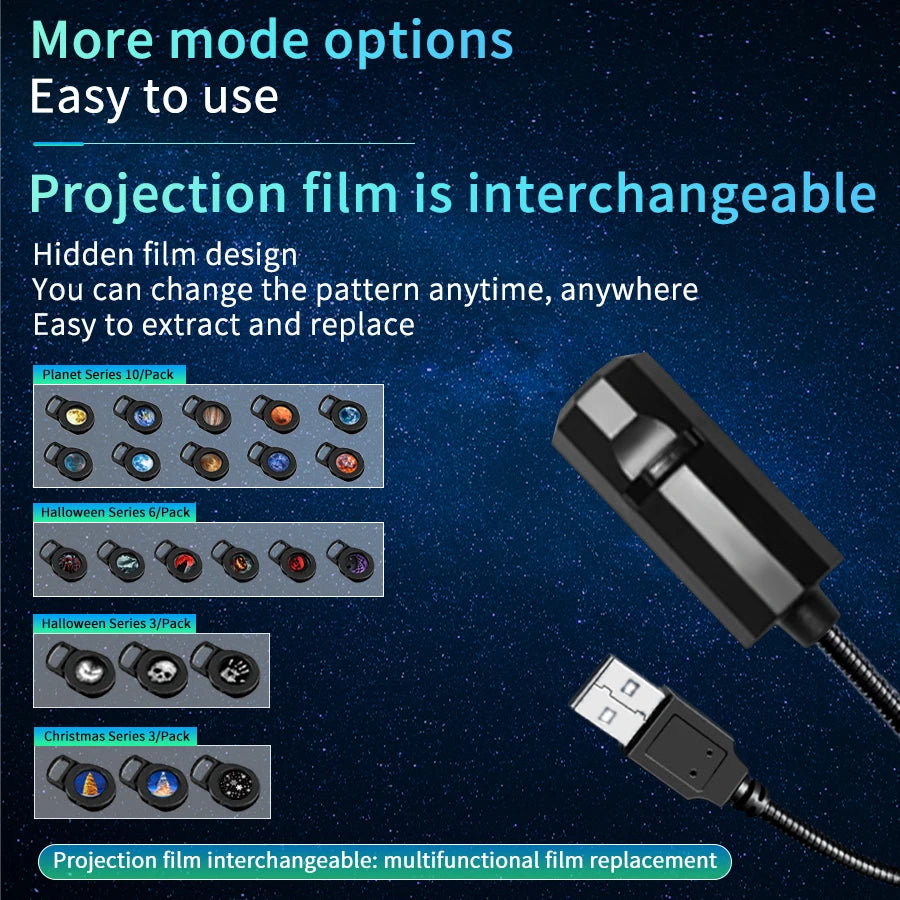 LED Moon Projector Lamp