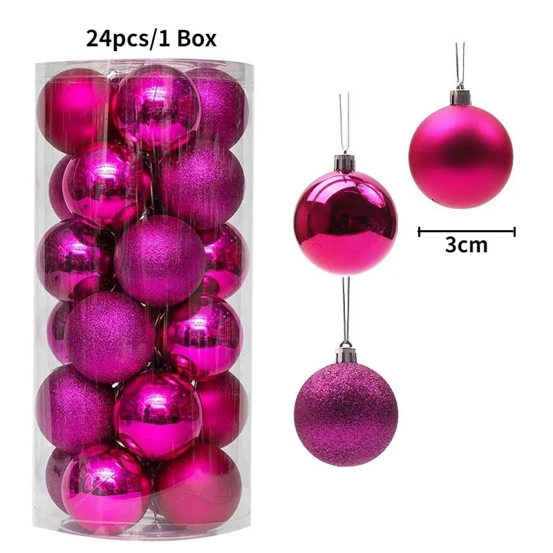Mini Christmas Tree Balls Set