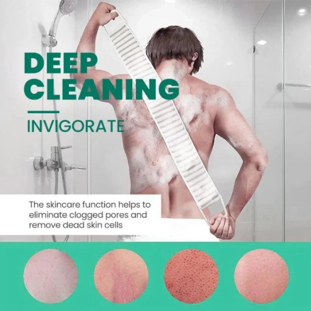 Exfoliating Shower Back Scrubber Strap