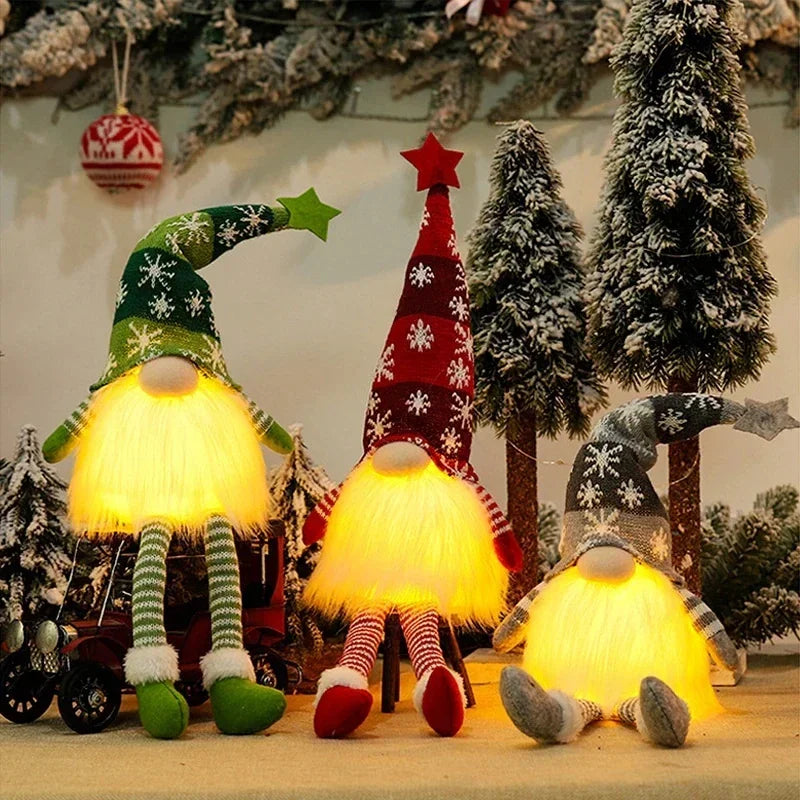 LED Christmas Gnome Doll