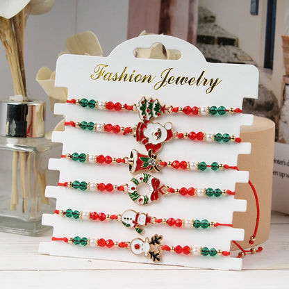 Christmas Pearl Bracelets