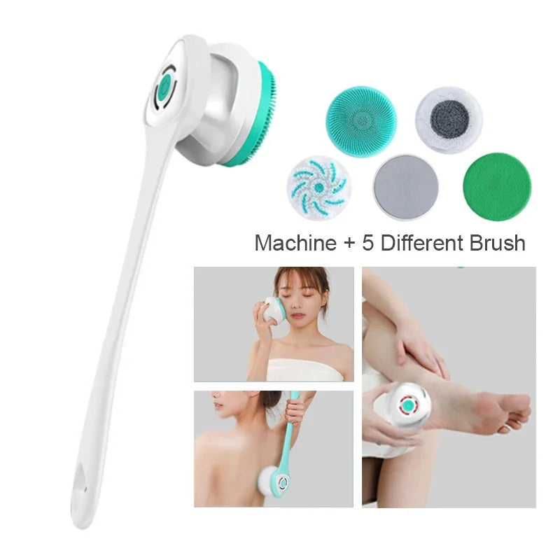 Rechargeable 5-in-1 Electric Shower Brush