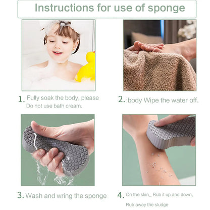 3D Magic Sponge Body Scrubber Brush