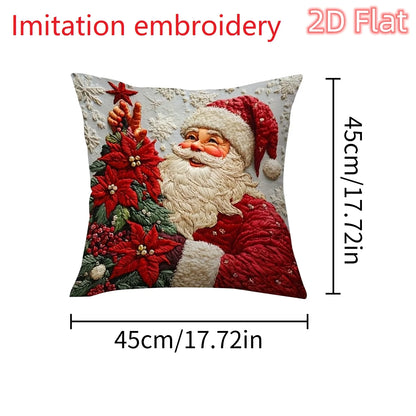 Santa Christmas Pillow Cover