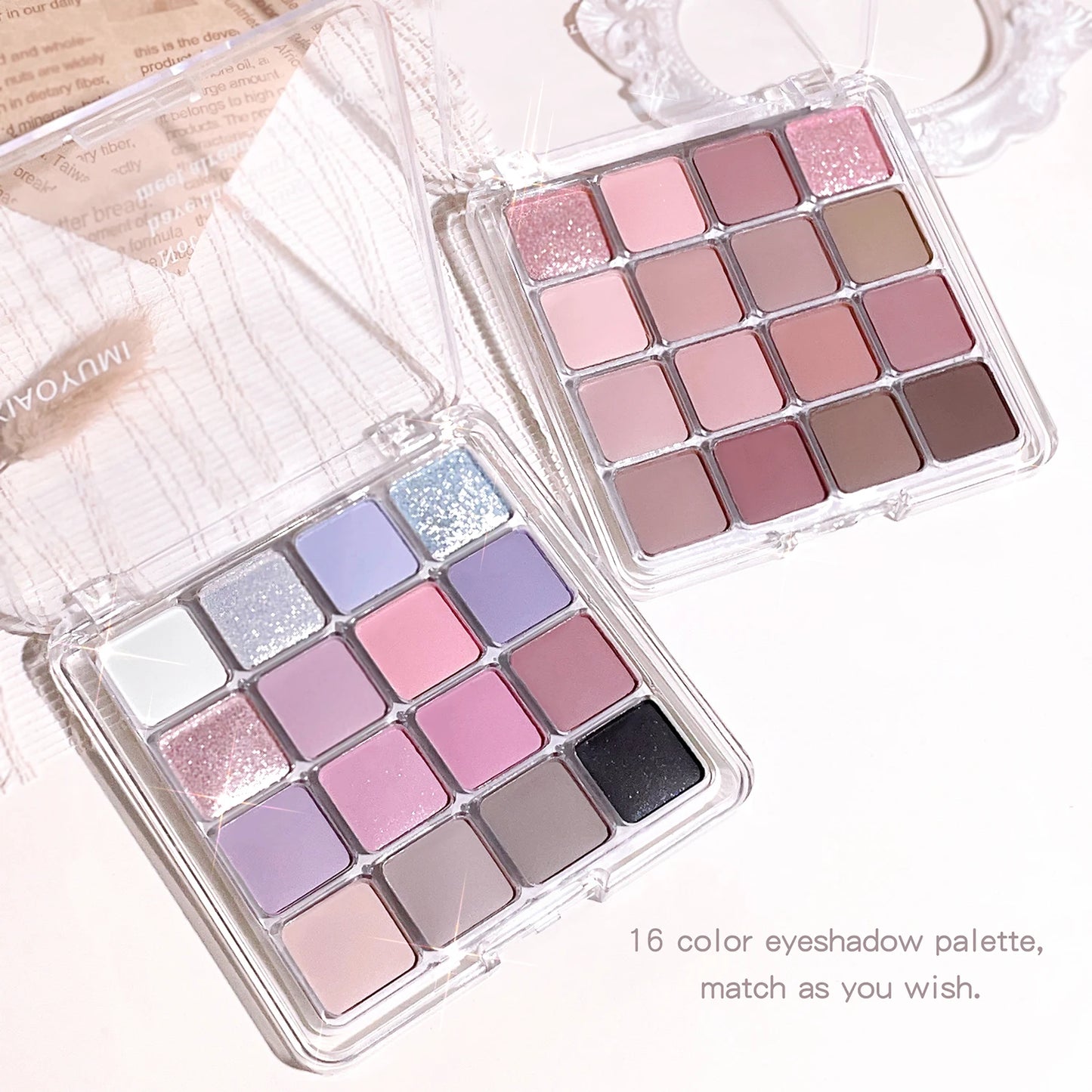 Sixteen-Color Sunset Eyeshadow Palette