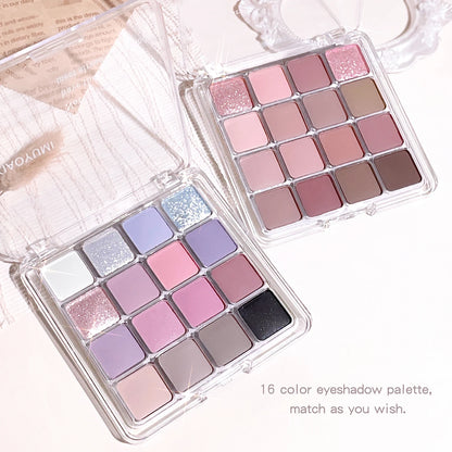 Sixteen-Color Sunset Eyeshadow Palette