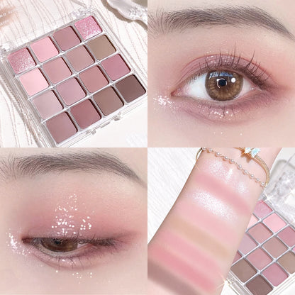 Sixteen-Color Sunset Eyeshadow Palette