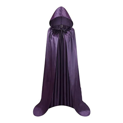 Unisex Black Hooded Cloak