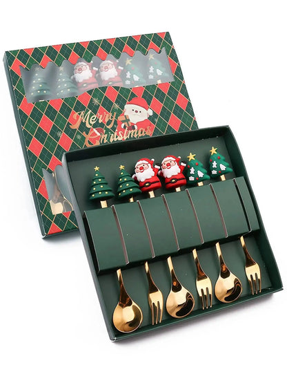 Christmas Fork and Spoon Set