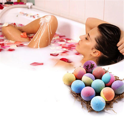 12-Piece Natural Bath Bomb Gift Set