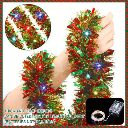 LED Christmas Tinsel Garland