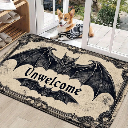Gothic Bat Welcome Mat