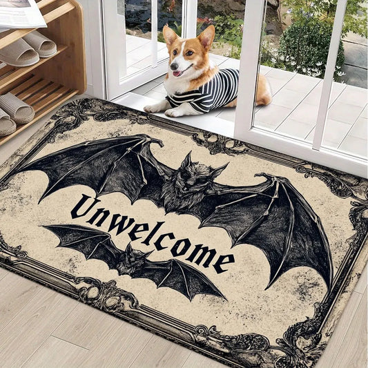 Gothic Bat Welcome Mat