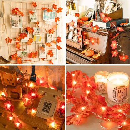 Maple Leaf LED String Lights