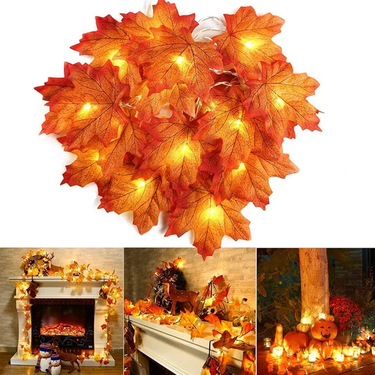 Maple Leaf LED String Lights