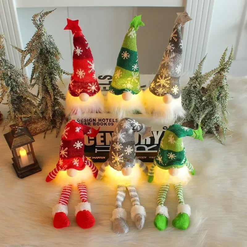 LED Christmas Gnome Doll