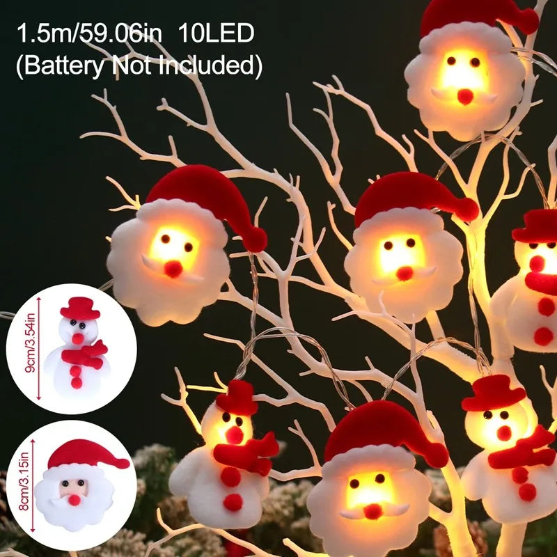 Snowman LED Garland Lights