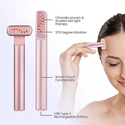 EMS Microcurrent Red Light Face Lifting Wand