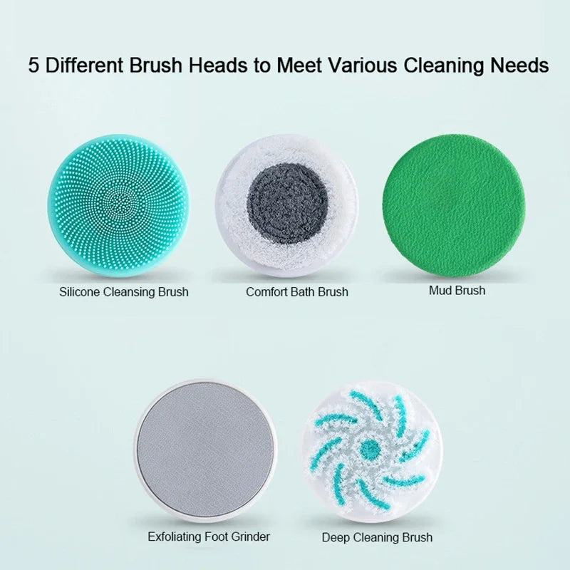 Rechargeable 5-in-1 Electric Shower Brush