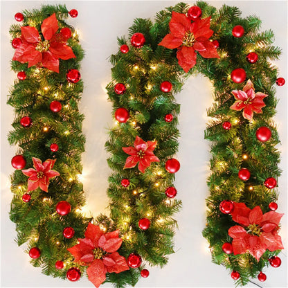 Christmas Garland Rattan Lights