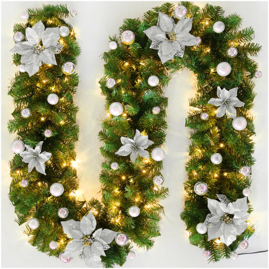 Christmas Garland Rattan Lights