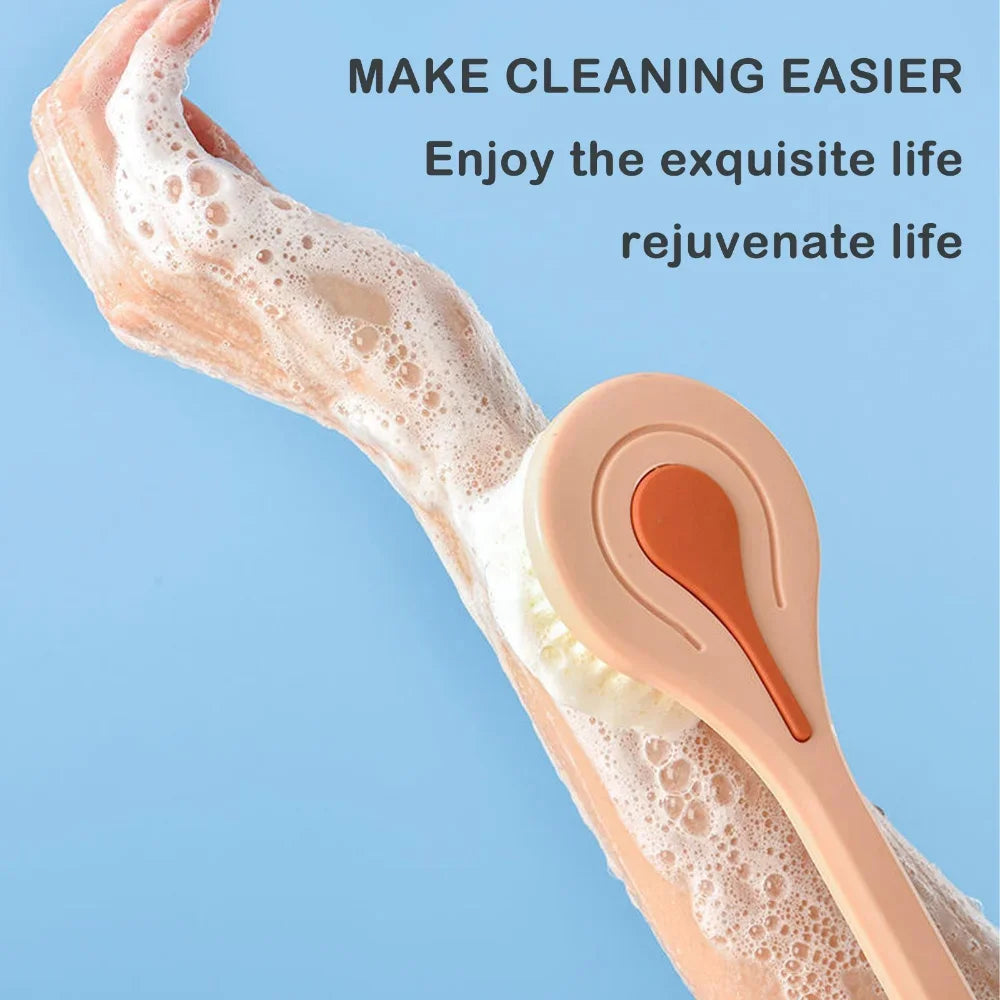 Long Handle Soft Bristle Bath Brush