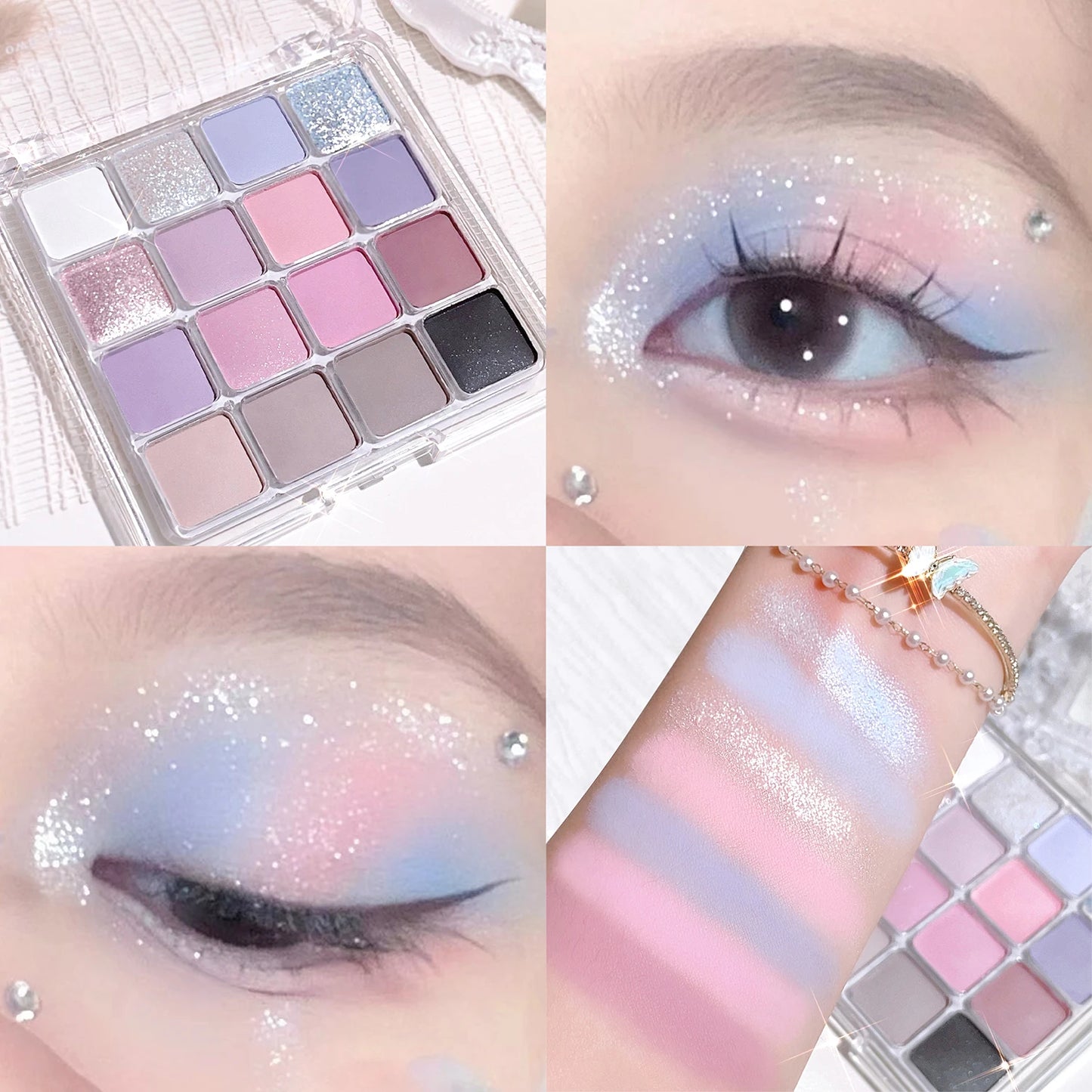 Sixteen-Color Sunset Eyeshadow Palette