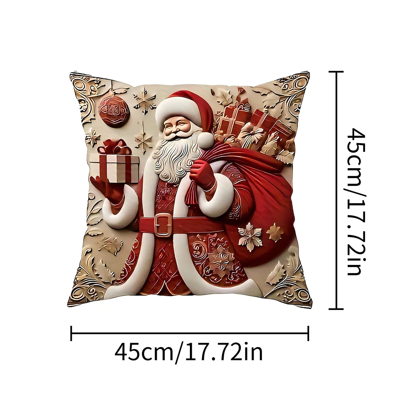 Santa Christmas Pillow Cover