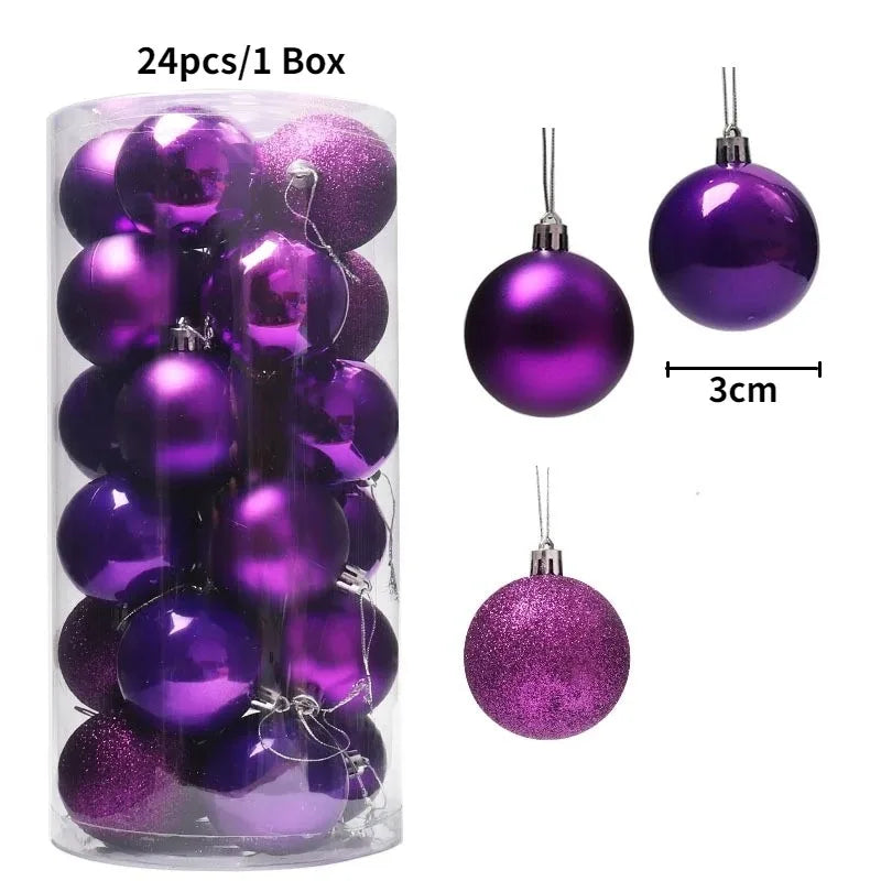 Mini Christmas Tree Balls Set