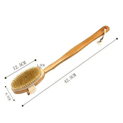Natural Wooden Handle Bath Brush